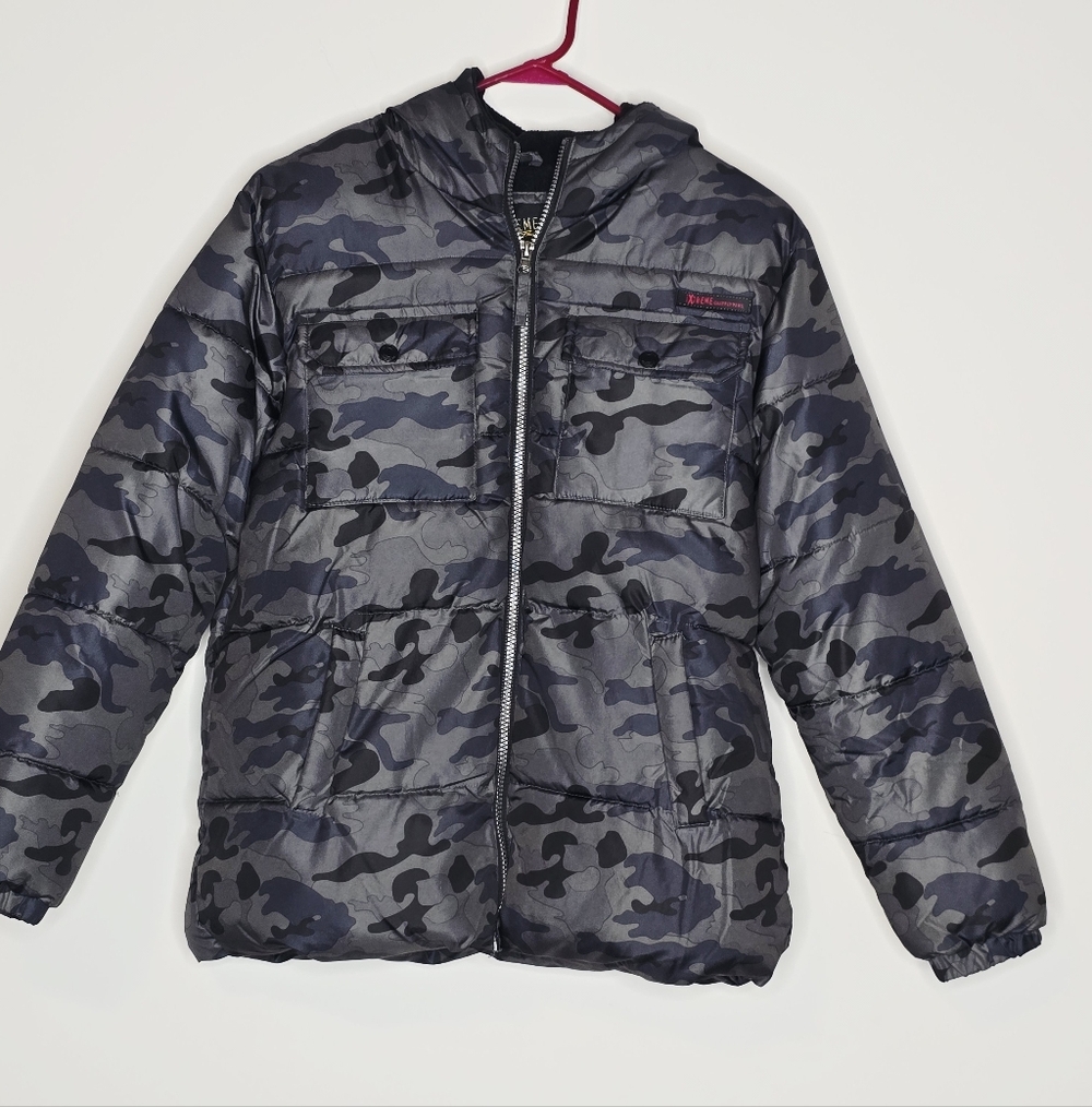 💙 Boys Camouflage Puffer Coat